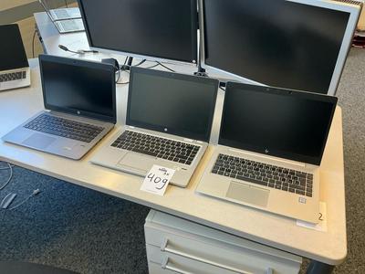 Overview picture of HP Elitebook laptop (3x)